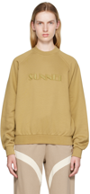 SUNNEI KHAKI EMBROIDERED SWEATSHIRT