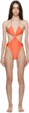 Dos Swim Ssense Exclusive Orange Kisa One-piece In Naranja