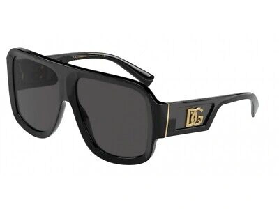 Pre-owned Dolce & Gabbana Sunglasses Dg4401 501/87 Black Grey Man In Gray