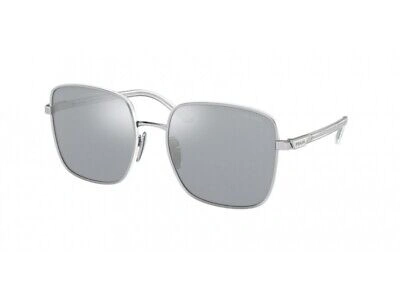 Pre-owned Prada Sunglasses Pr 55ys 1bc02r Silver Silver Woman