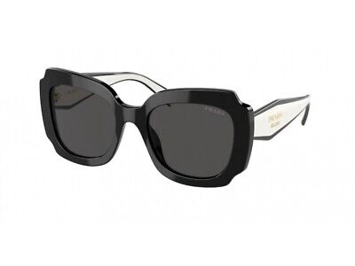 Pre-owned Prada Sunglasses Pr 16ys 09q5s0 Black Grey Woman In Gray