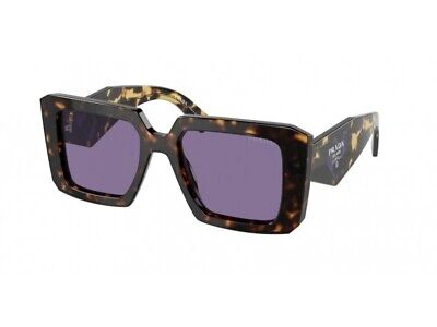 Pre-owned Prada Sunglasses Pr 23ys 2au05q Havana Violet Woman In Purple