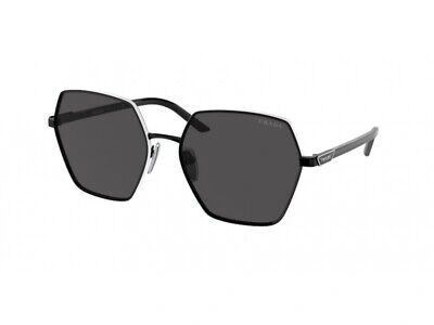 Pre-owned Prada Sunglasses Pr 56ys 1ab5s0 Black Grey Woman In Gray