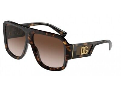 Pre-owned Dolce & Gabbana Sunglasses Dg4401 502/13 Havana Brown Man