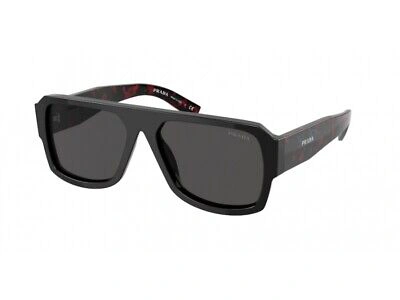 Pre-owned Prada Sunglasses Pr 22ys 1ab5s0 Black Grey Man In Gray