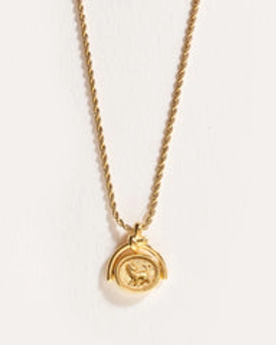 Fashion Aries Spinner Pendant In Gold