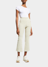 Sprwmn Cropped Flare Corduroy Leggings In Sable