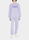 Kule The Oversized Bg Crewneck Sweatshirt In Lavender
