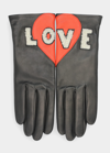 Agnelle Love Tactile Silk Lining In Black/red