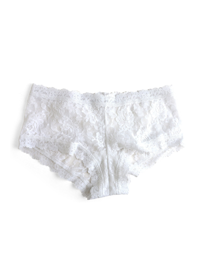 Hanky Panky Signature Lace Boyshort - Cool Lavender In White