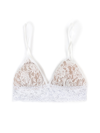 Hanky Panky Signature Lace Padded Triangle Bralette In White