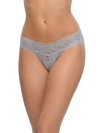 Hanky Panky Signature Lace Low Rise Thong In Grey