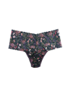 Hanky Panky Signature Lace Printed Retro Thong In Multicolor