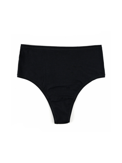 Hanky Panky Playstretch Hi-rise Thong In Black