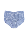 Hanky Panky Cross Dyed Leopard Retro V-kini In Blue