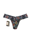 Hanky Panky Floral Print Supima® Cotton Low Rise Thong In Multicolor