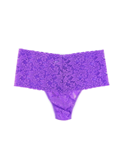 Hanky Panky Retro Lace Thong Sale In Purple