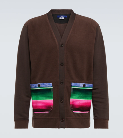 Junya Watanabe V-neck Front-button Cardigan In Brown