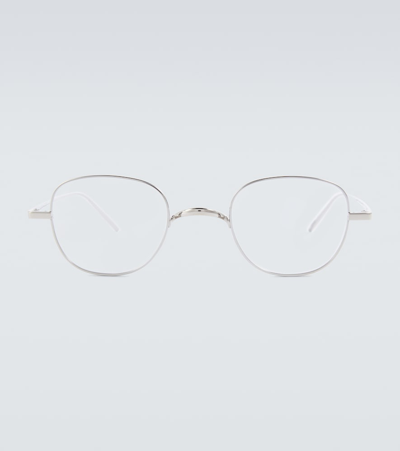 Givenchy Rectangular Glasses In Shiny Palladium
