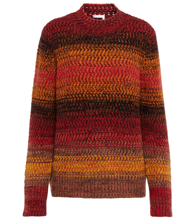 Chloé Multicolor Cashmere Sweater Multicoloured Chloe Donna M In Orange