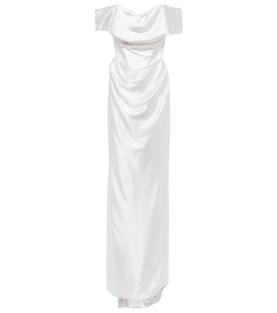 Vivienne Westwood Bridal Silk Gown In Ivory