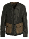 FORTELA CHECK WOOL QUILTED JACKET