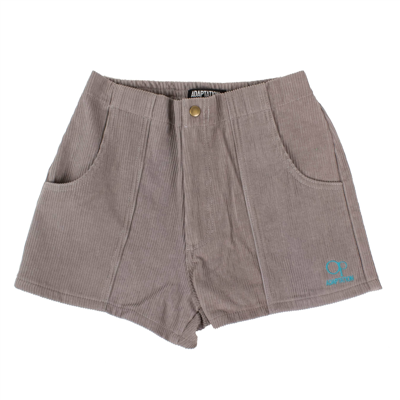 Pre-owned Adaptation New  X Op Gray Corduroy Shorts Size 27/4 $350 In Grey