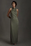 halter denim midi dress Susana Monaco Stretch Denim Midi Halter Dress