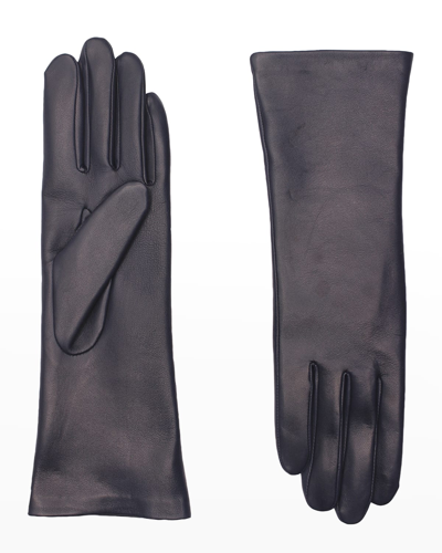 Agnelle Classic Leather Gloves In Cuivre