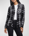 RAILS HUNTER PLAID BUTTON-FRONT SHIRT