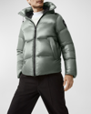 Canada Goose Black Label Black Disc Crofton Packable Puffer In Sage Brush