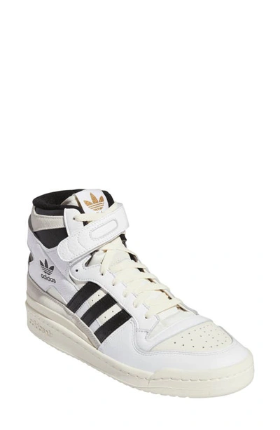 Adidas Originals Forum 84 Hi-top Basketball Shoe In White/ White