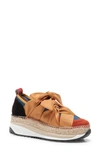 Free People Chapmin Espadrille Sneaker In Rust