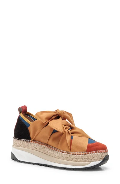 Free People Chapmin Espadrille Sneaker In Rust