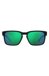 Under Armour Assist 57mm Square Sunglasses In Black Green