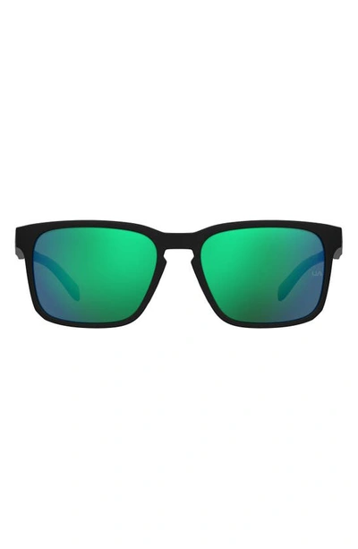 Under Armour Assist 57mm Square Sunglasses In Black Green