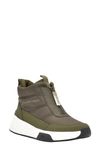 Calvin Klein Jeans Women's Merina Slip-on Nylon Puffy Sneakers Women's Shoes In Dark Green