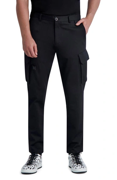 Karl Lagerfeld Slim Fit Dress Cargo Pants In Black