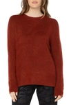 Liverpool Los Angeles Raglan Sleeve Sweater In Saffron Heather