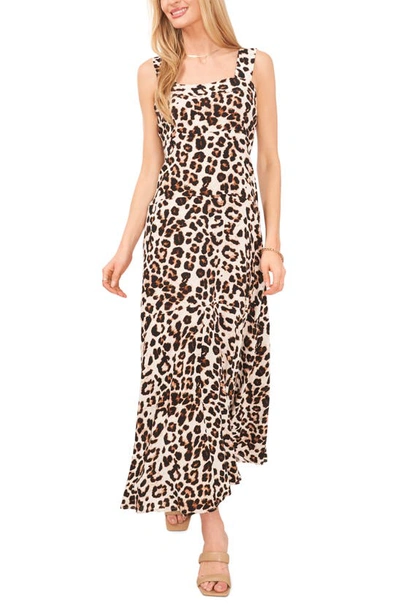 Vince Camuto Print Maxi Dress In New Ivory Animal