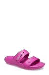 Crocs Womens  Classic Sandal In Fuchsia Fun