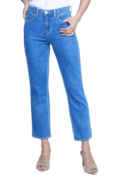 L Agence Alexia High Waist Crop Straight Leg Cigarette Jeans In Hansen