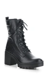 Fly London Tiel Combat Boot In 006 Black Dublin