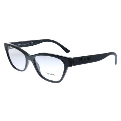 Prada Pr 03wv 1ab1o1 53mm Womens Square Eyeglasses 53mm In Black