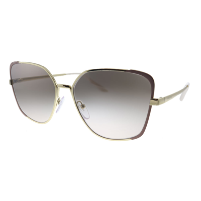 Prada Oversized-frame Gradient Sunglasses In Gold