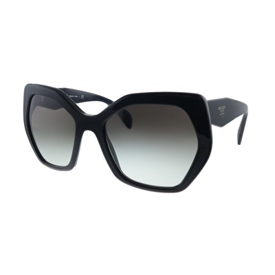Prada Heritage Pr 16rs 1ab0a7 Womens Butterfly Sunglasses In Black