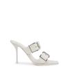 Alexander Mcqueen Women's Punk Leather Sandals In White