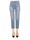 RE/DONE RE/DONE STRAIGHT LEG CROPPED JEANS
