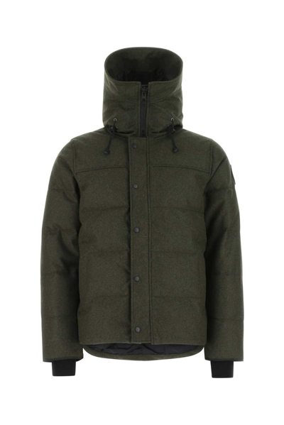 Canada Goose Macmillan Quilted Shell Hooded Down Parka In Green