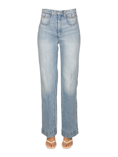 Re/done 90?s High Rise Loose Faded Jeans In Blue